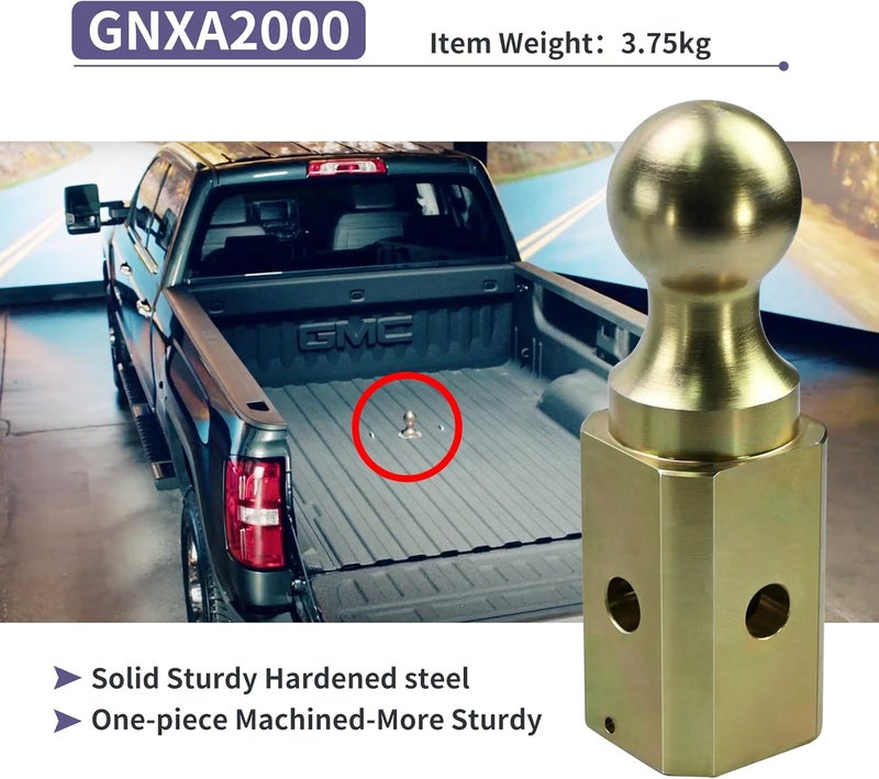 Vsttar GNXA2000 Gooseneck Ball Hitch Tum Over Ball| 2-5/16" Gooseneck Tow-Hitch Ball |30000lbs Load Capacity |Ball Gooseneck Replacement Compatible with B&W Trailer Hitches Part Number GNXA2000 - Image 4